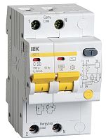 Автомат дифференциального тока АВДТ IEK АД12 2п 50А 30мА 4,5кА C тип AC картинка