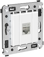 Розетка компьютерная экранированная без рамки DKC Avanti 1-м. RJ45 5е белое облако