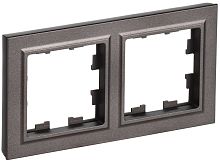 Рамка универсальная IEK Brite РУ-2-БрТБ-44 2-м. IP44 темная бронза