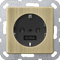 Розетка с заземлением без рамки Gira ClassiX 1-м. 16А бронза/антрацит Gira — купить по цене от 2&nbsp;410 ₽ | ПрофБезопасность