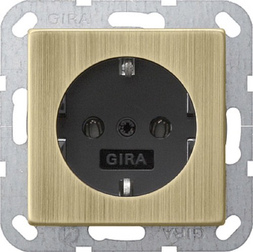 Розетка с заземлением без рамки Gira ClassiX 1-м. 16А бронза/антрацит, Gira, купить, цена, доставка, безопасность Розетка с заземлением без рамки Gira ClassiX 1-м. 16А бронза/антрацит Gira — купить по цене от 2 410 ₽ | ПрофБезопасность