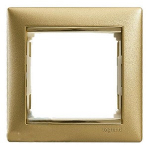 Рамка горизонтальная Legrand Valena 1-м. матовое золото картинка фото 2