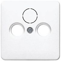 Лицевая панель Jung CD500 для розетки TV+R/TV+R+SAT белый Jung — купить по цене от 1&nbsp;053 ₽ | ПрофБезопасность