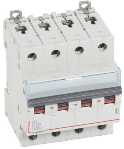 Выключатель автоматический Legrand DX3-E 10000 4п 10А C 16кА