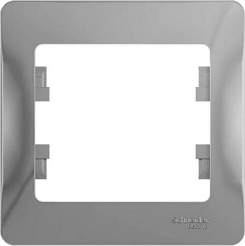 Рамка горизонтальная Systeme Electric Glossa 1-м. алюминий, Systeme Electric, купить, цена, доставка, безопасность фото 2 Рамка горизонтальная Systeme Electric Glossa 1-м. алюминий Systeme Electric — купить по цене от 123 ₽ | ПрофБезопасность фото 2
