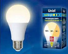 Лампа светодиодная Uniel Multibright A60 Шар Е27 220В 10Вт 3000К 3 режима Uniel — купить по цене от 345 ₽ | ПрофБезопасность