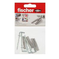 Дюбель Fischer UX 6X35 R  с кромкой + шуруп-коcтыль (4 шт). пакет