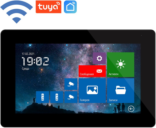 Монитор видеодомофона Novicam Freedom 7 FHD Wi-Fi черный