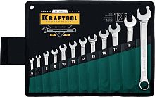 Набор ключей комбинированных 6-22 мм Kraftool, 12 шт., CrV, 27079-H12