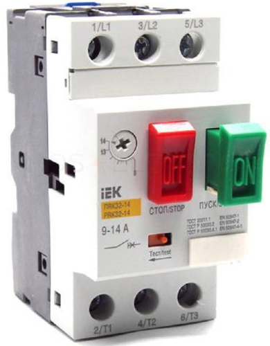 Выключатель автоматический для защиты электродвигателей IEK ПРК32-25 20-25A 660В картинка