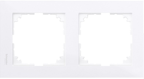 Рамка универсальная Schneider Electric Merten M-Pure 2-м. бриллиантовый-белый  Schneider Electric — купить по цене от 842 ₽ | ПрофБезопасность