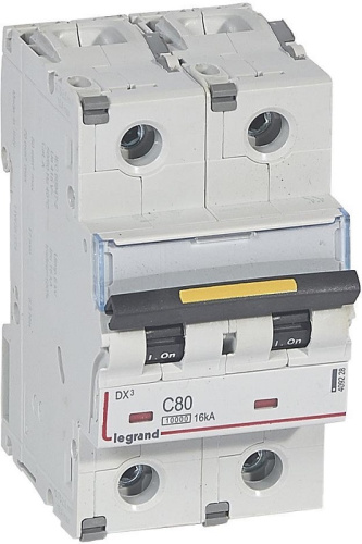 Выключатель автоматический Legrand DX3-E 10000 2п 80А C 16кА