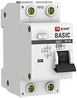 Автомат дифференциального тока АВДТ EKF Basic АД-12 2п 50А 30мА 4,5кА C тип AC