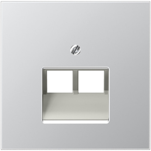 Лицевая панель Jung LS990 metal для 2-м. розетки RJ11/RJ45 алюминий Jung — купить по цене от 3&nbsp;977 ₽ | ПрофБезопасность