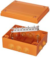Коробка огнестойкая DKC Vulcan 150x110x70мм 12x4мм IP55 оранжевый картинка