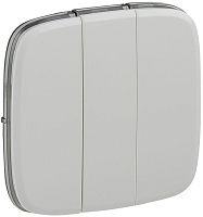 Лицевая панель Legrand Valena Allure для 3-кл. выключателя жемчуг