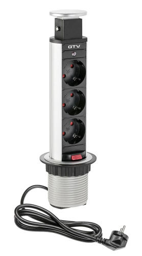 Розетка встраиваемая полуавтоматическая GTV 1-м.+2xUSB 127х118х66мм белый GTV — купить по цене от 7&nbsp;014 ₽ | ПрофБезопасность фото 2