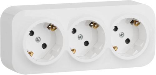 Розетка с заземлением накладная Legrand Quteo 3-м. шторки белый Legrand — купить по цене от 800 ₽ | ПрофБезопасность