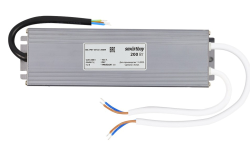 Блок питания для светодиодной ленты Smartbuy SBL-12В-IP67-Driver-200W, Smartbuy, купить, цена, доставка, безопасность Блок питания для светодиодной ленты Smartbuy SBL-12В-IP67-Driver-200W Smartbuy — купить по цене от 2 050 ₽ | ПрофБезопасность