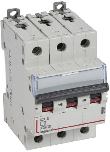 Выключатель автоматический Legrand DX3-E 6000 3п 2А C 10кА