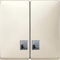 Лицевая панель Schneider Electric Merten Antique для 2-кл. выключателя с подсветкой бежевый