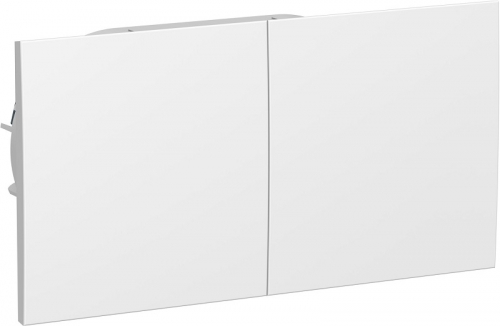 Розетка с заземлением Systeme Electric AtlasDesign 1-м. 2 мод. сдвижная крышка белый картинка