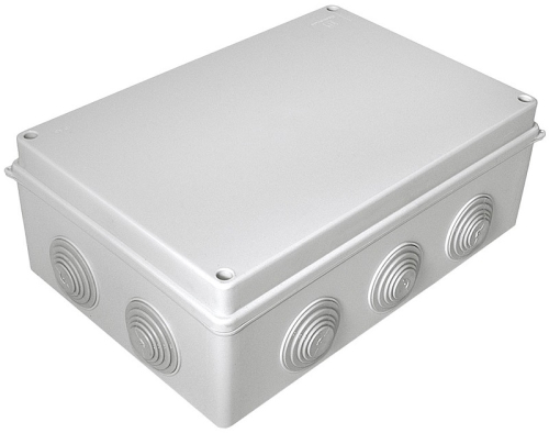 Коробка распределительная атмосферостойкая HF Промрукав 260х175х90мм под винт IP55 серый (16шт)