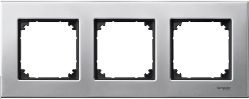 Рамка универсальная Schneider Electric Merten M-Elegance 3-м. металл платина серебро Schneider Electric — купить по цене от 8&nbsp;249 ₽ | ПрофБезопасность
