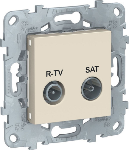 Розетка TV+R+SAT Оконечная без рамки Schneider Electric Unica New 1-м. бежевый, Schneider Electric, купить, цена, доставка, безопасность Розетка TV+R+SAT Оконечная без рамки Schneider Electric Unica New 1-м. бежевый Schneider Electric — купить по цене от 2 827 ₽ | ПрофБезопасность