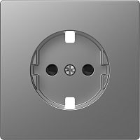 Лицевая панель Schneider Electric Merten D-Life для 1-м. розетки 220Вт сталь