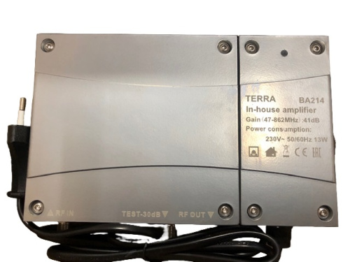 Усилитель эфирный Terra BA214 TERRA — купить по цене от 10&nbsp;200 ₽ | ПрофБезопасность