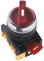 Переключатель IEK АNС-22-2 2 положения c подсветкой NO+NC 240В красный