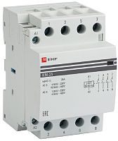 Контактор модульный EKF PROxima КМ 3п 4НО 25А 230В АС