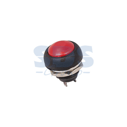 Выключатель-кнопка Rexant 250V 1А (2с) (ON)-OFF Б/Фикс красная Micro фото 2