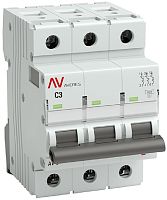 Выключатель автоматический EKF Averes AV-6 3п 3А C 6кА