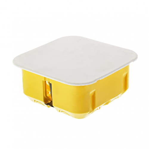 Коробка распределительная Systeme Electric СП 100x100x50 мм для полых стен гипрок желтый IMT35161