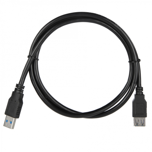 Удлинитель USB 3.0 ACD-U3AAF-10L 1м, черный картинка фото 2