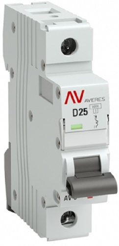 Выключатель автоматический EKF Averes AV-6 1п 25А D 6кА