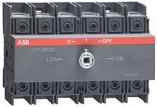 Рубильник реверсивный ABB OT125F3C 3п 125А без ручки