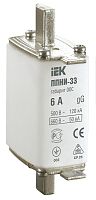 Вставка плавкая предохранителя IEK ППНИ-33 габарит 00С 6А