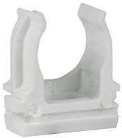 Клипса для гофры EKF-Plast Д=25 белый (уп. 10шт)
