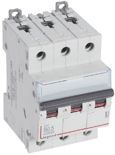 Выключатель автоматический Legrand DX3-E 10000 3п 0.5А B 16кА