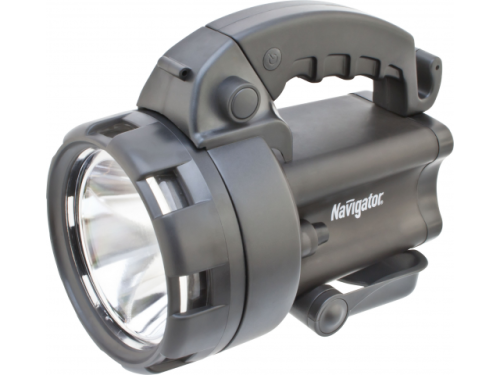 Фонарь ручной/прожектор Navigator NPT-SP09--ACCU-CREE1х3Вт+4LED-4Вт/4Ач Пластик/черный Navigator — купить по цене от 1&nbsp;963 ₽ | ПрофБезопасность