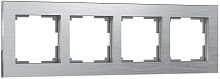 Рамка универсальная Werkel Aluminium 4-м. металл алюминий