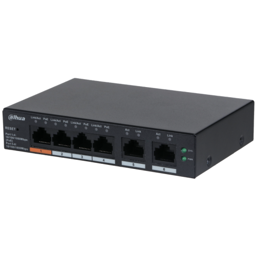 Коммутатор управляемый Dahua DH-CS4006-4GT-60 PoE 60Вт DAHUA TECHNOLOGY — купить по цене от 8&nbsp;390 ₽ | ПрофБезопасность