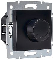 Светорегулятор поворотный без рамки Lezard Karina 40-1000Вт черный бархат картинка