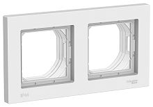 Рамка универсальная Systeme Electric AtlasDesign Aqua 2-м. IP44 белый