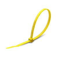 Стяжки нейлоновые Fortisflex КСС 4*200 (ж) (100шт.) желтый