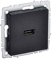 Розетка HDMI без рамки IEK Brite РHDMI-0-БрЧ 1-м. черный