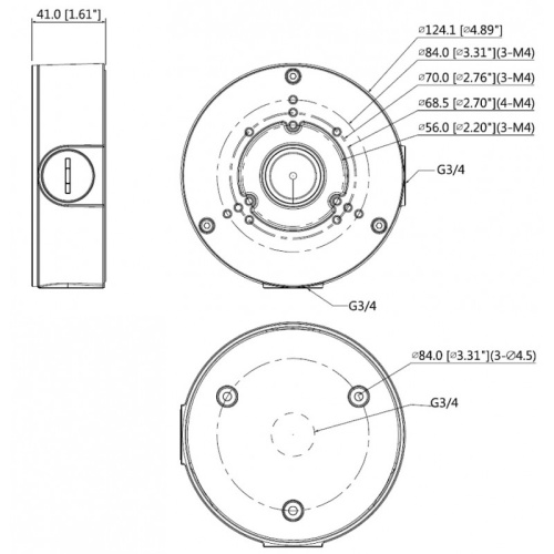 Монтажная коробка Dahua DH-PFA130-E фото 2